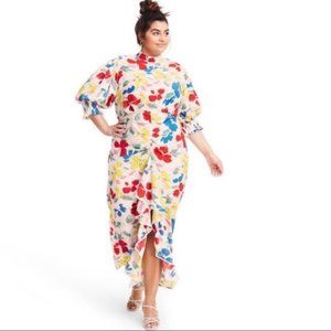 NWT Rixo for Target Floral Mock Neck Dress